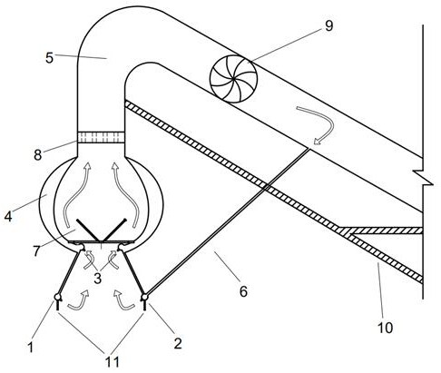 Hydrojet type submarine polymetallic nodule collection device and method