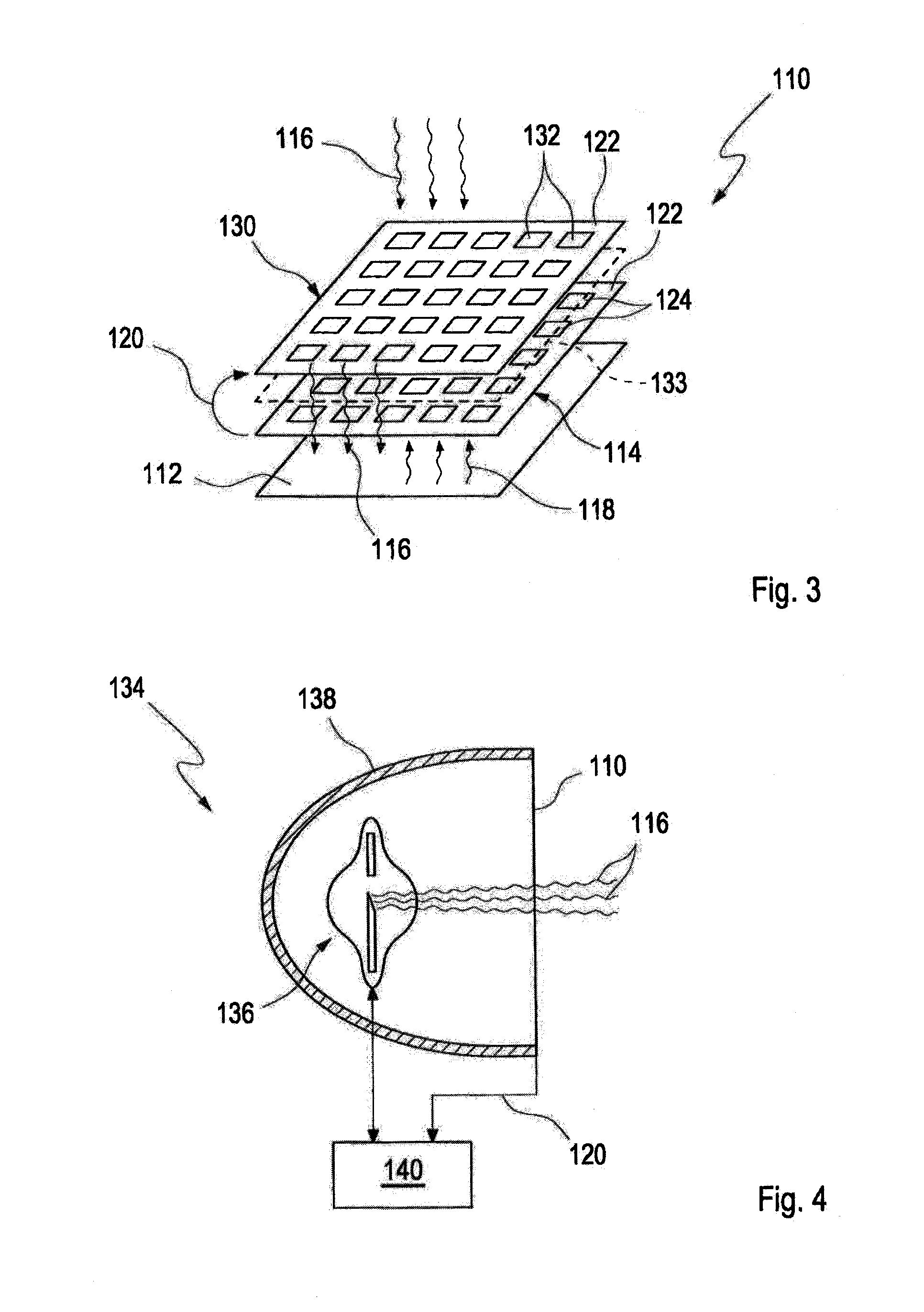 Detector for the detection of ionizing radiation