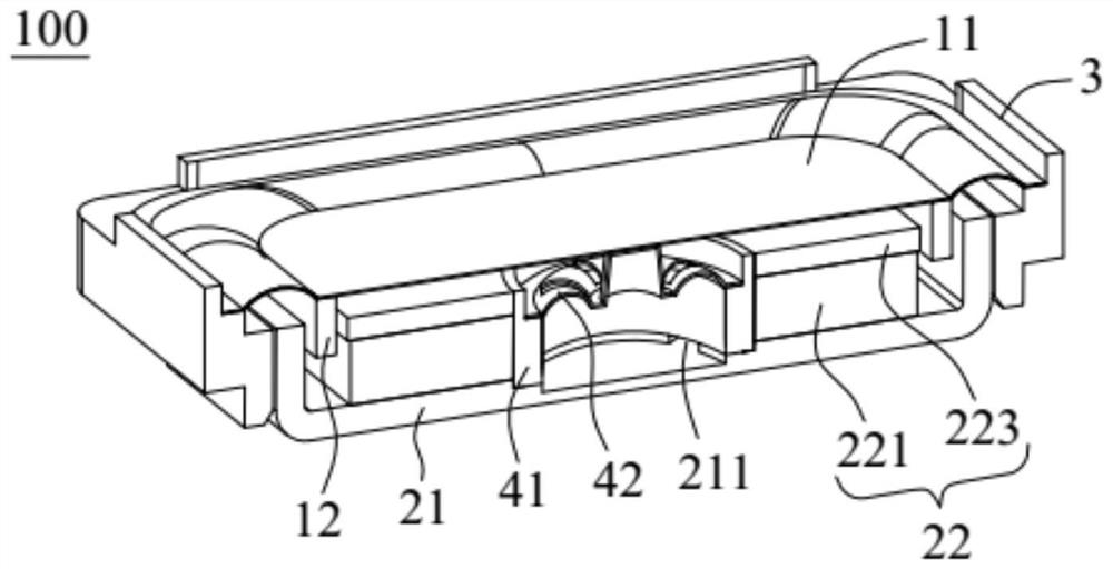 Loudspeaker with breathable elastic wave module