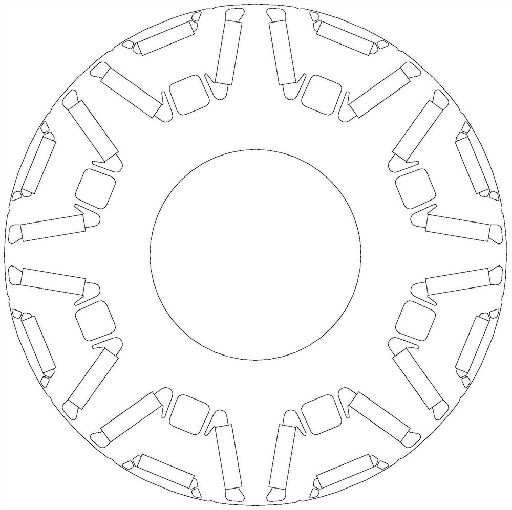 Rotor punching sheet structure