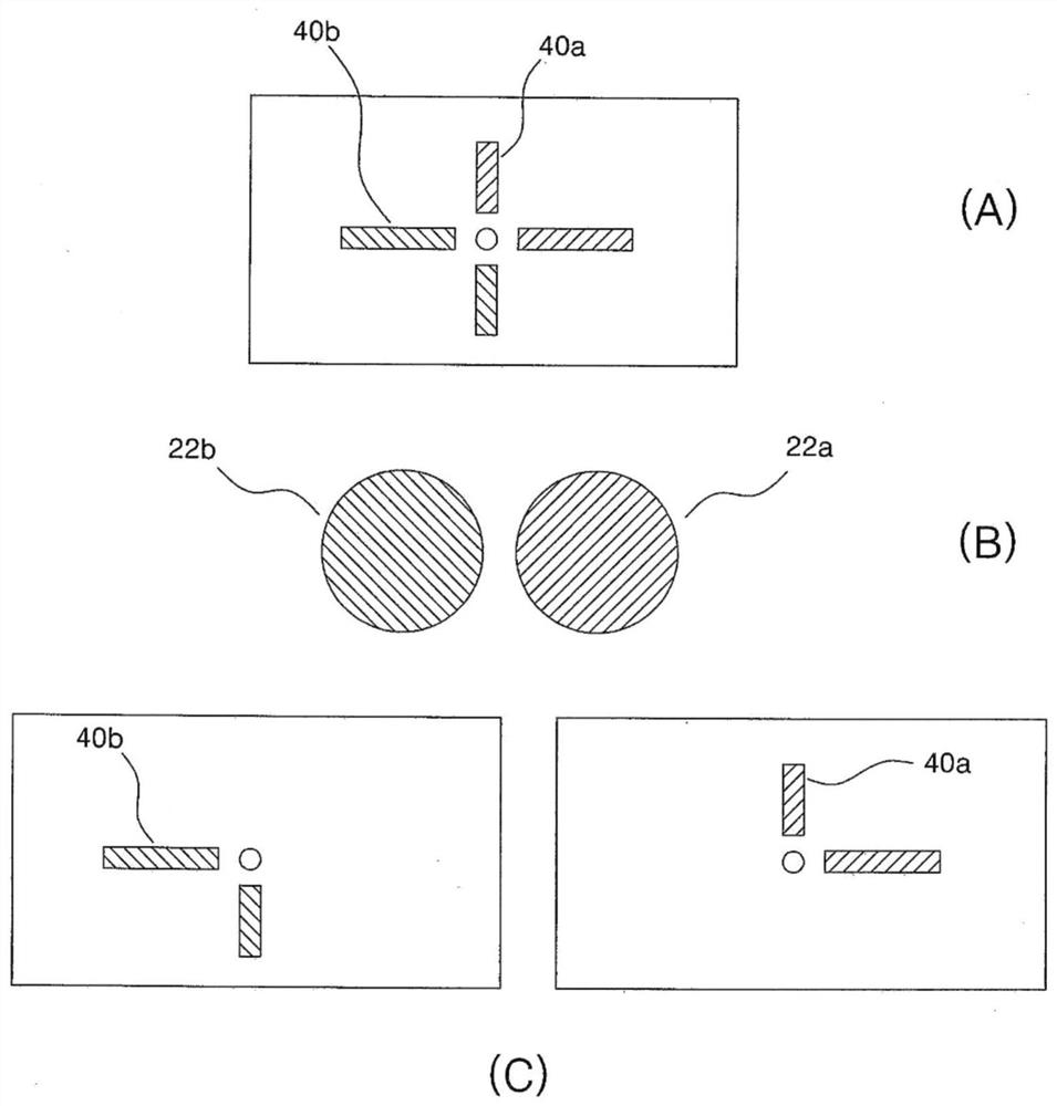 Polarization visual chart projector