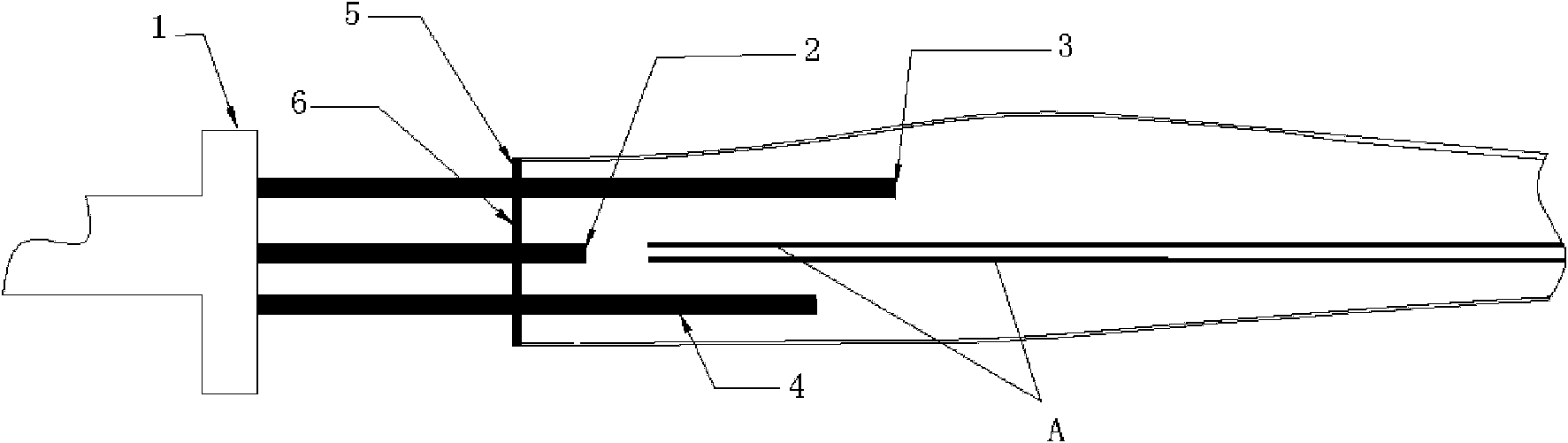 Auxiliary heating device for post-curing of die assembly for wind turbine blade production