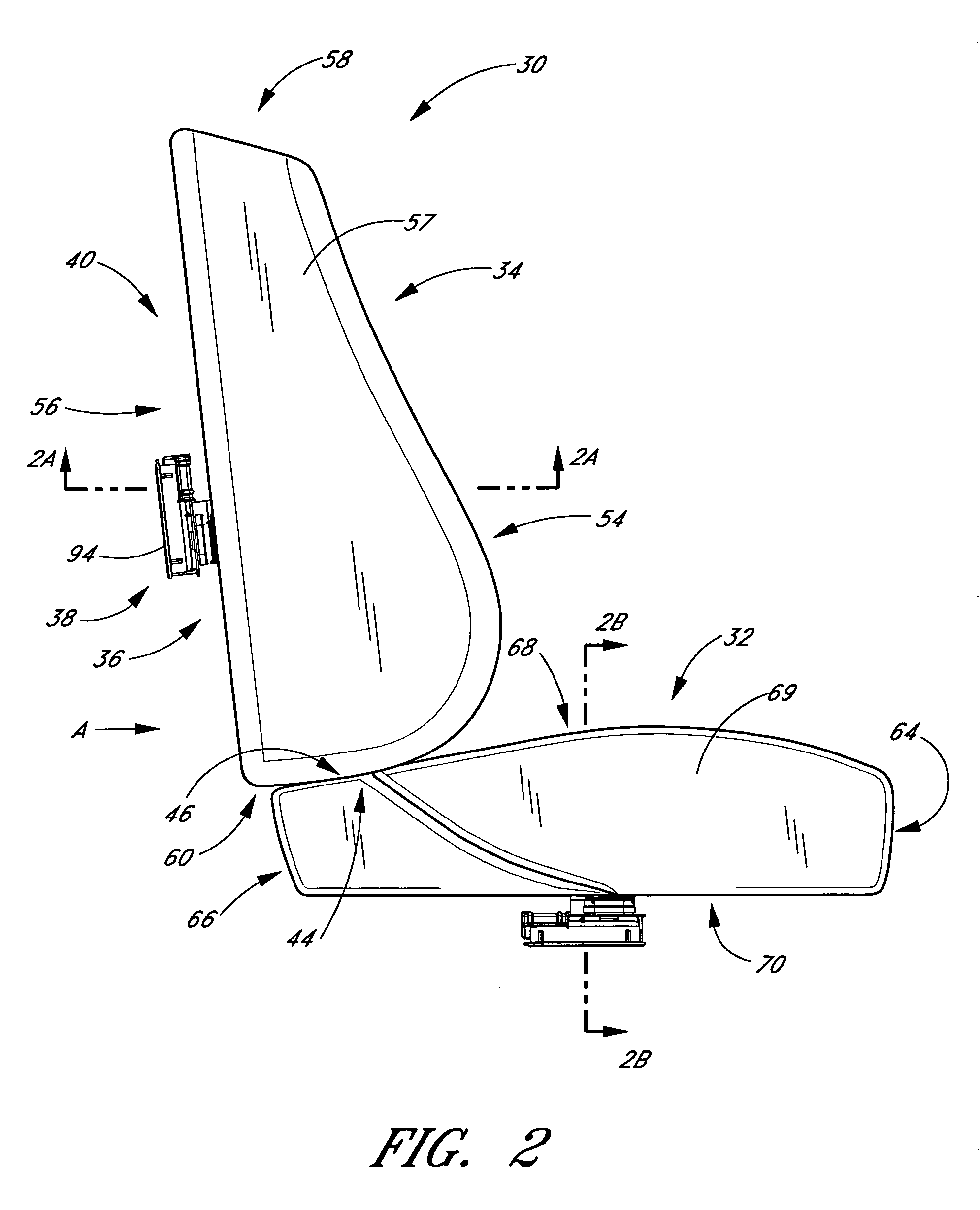 Vehicle seat with thermal elements