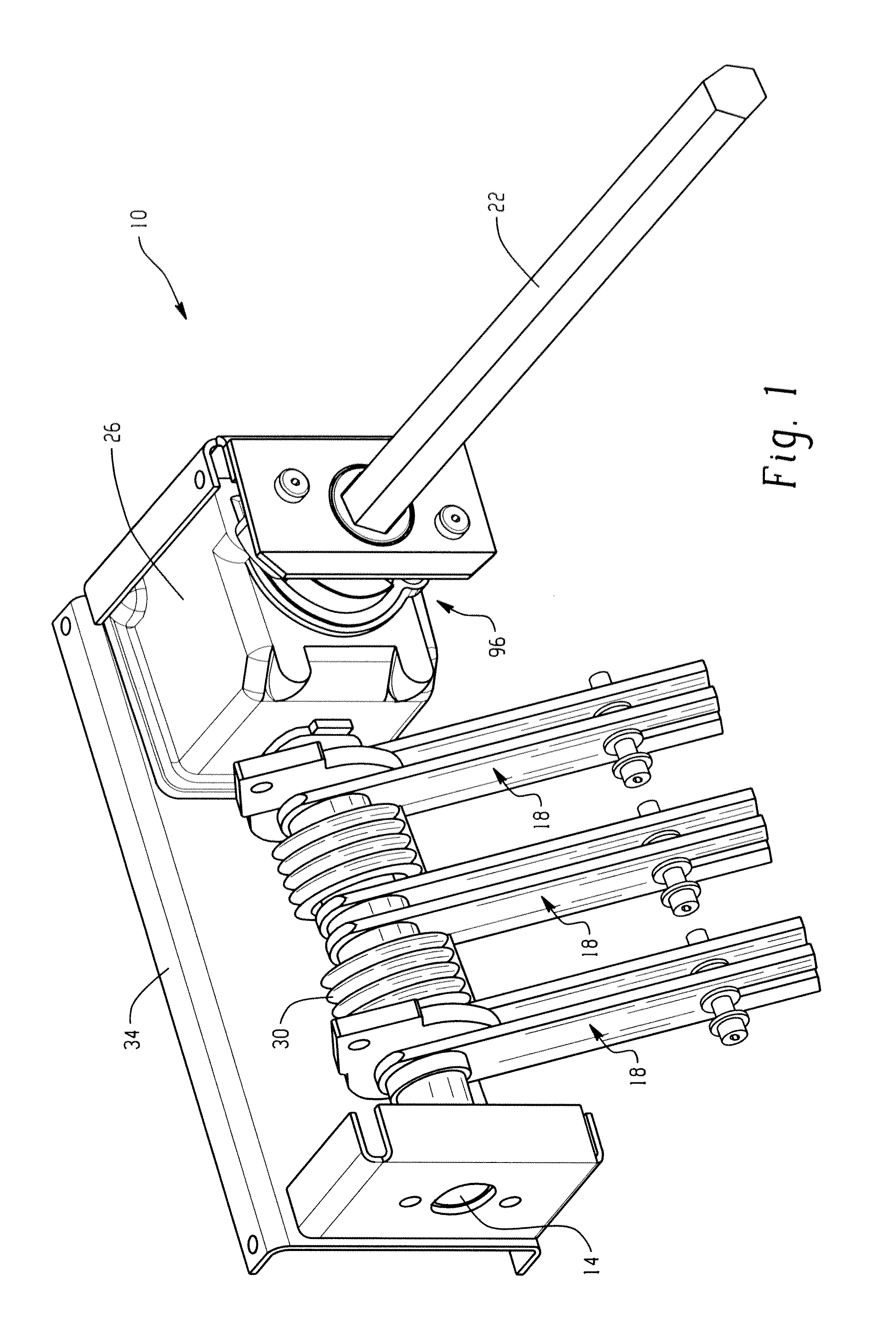 Scalable medium voltage latching earthing switch