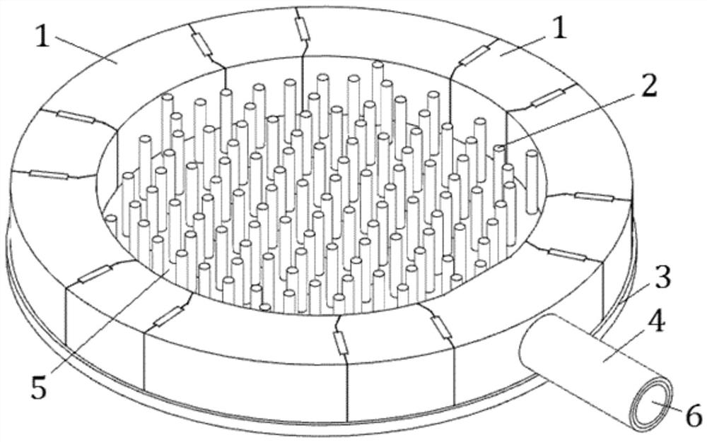 Mixing chamber structure for prism type high-temperature gas cooled reactor