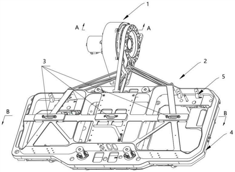 Light press type operation tool storage platform capable of preventing instantaneous impact