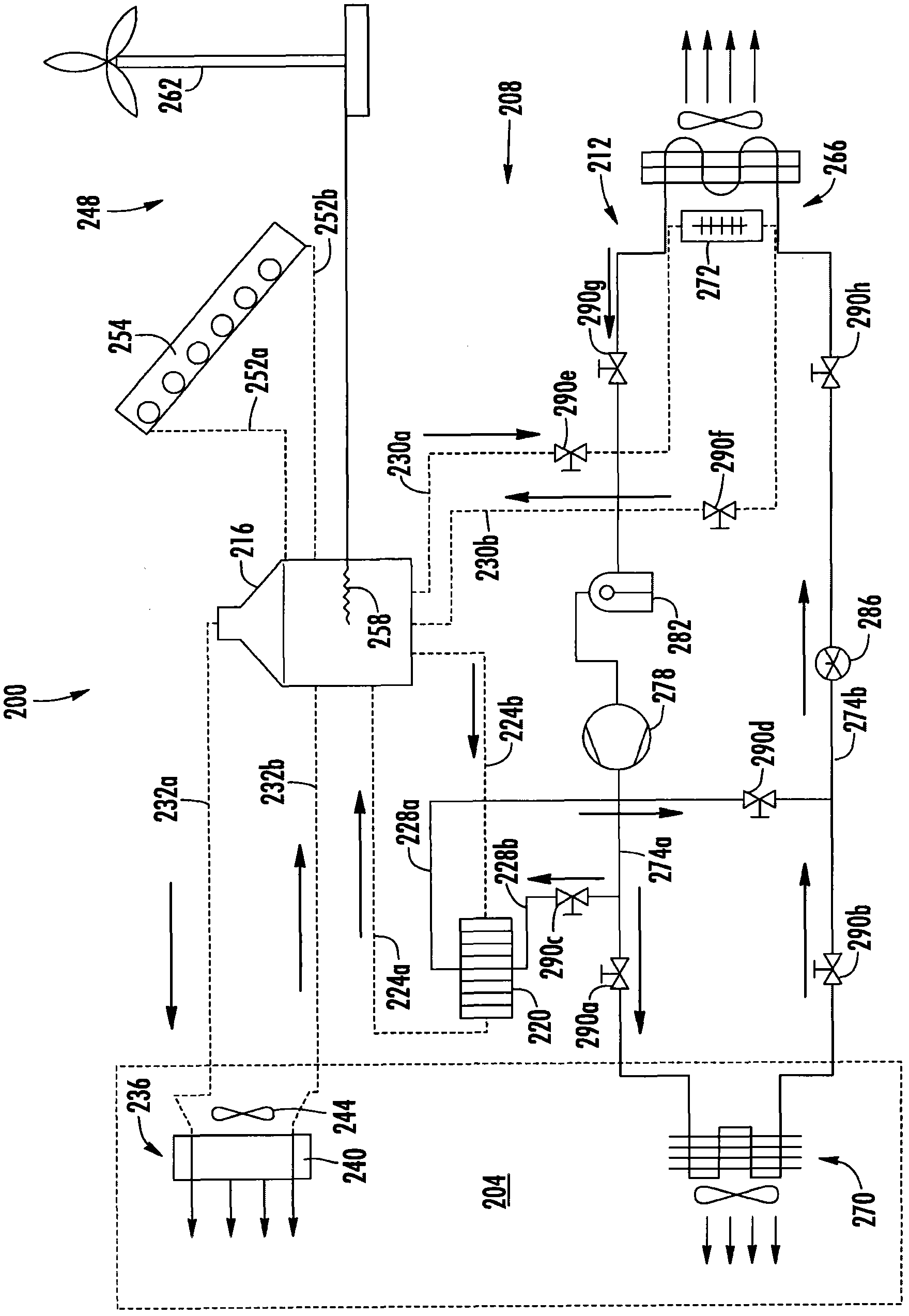 Device and method used for drying materials