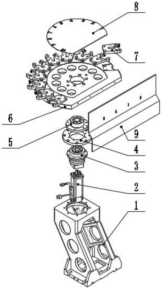 Tool magazine of glass machine