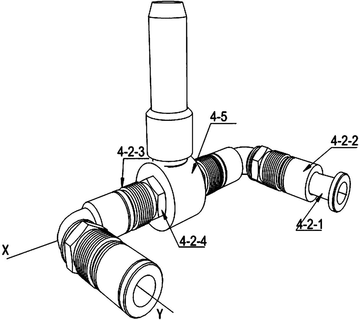 Ejector for tetrachloromethane treatment equipment