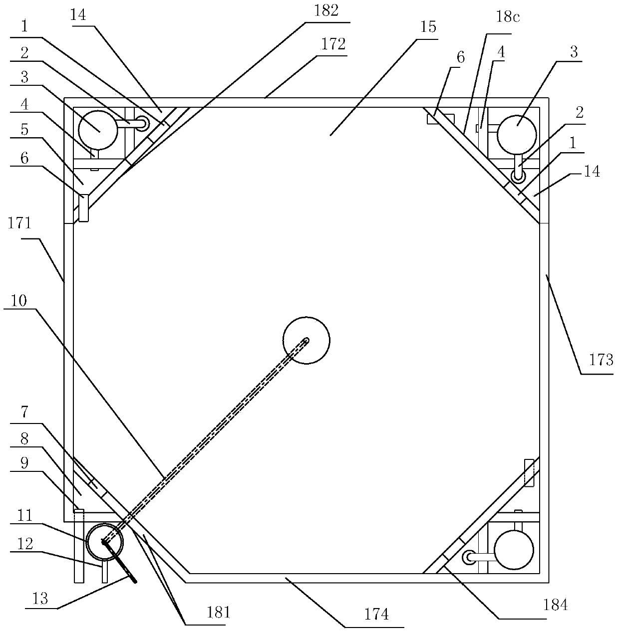 Internal circulation fishpond and circulating water treatment process