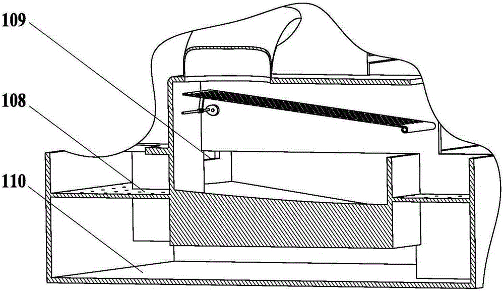 Three-time separating seed extractor for seed melons