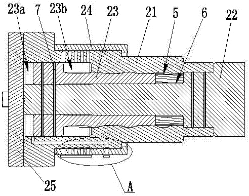 Adjustable hydraulic gear shaft transmission mechanism