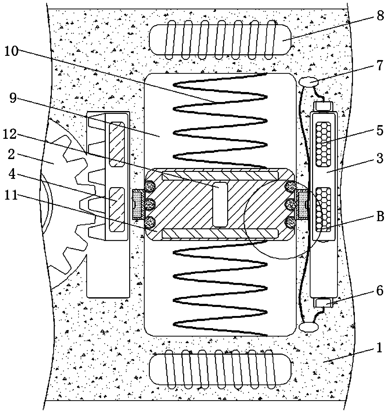 Motor protecting device based on electromagnetic attraction and turbid liquid limiting