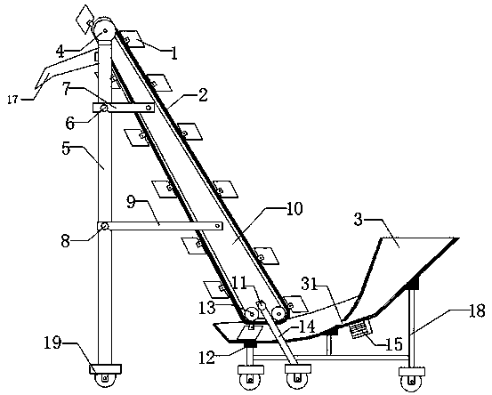 Material lifting device