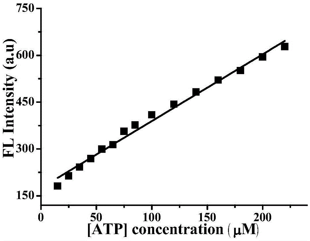 Preparation method of ATP (adenosine triphosphate) near infrared fluorescent probe