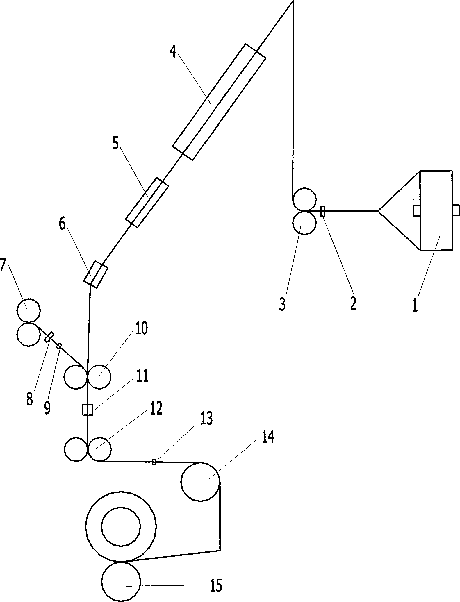 Method for manufacturing nylon/spandex air-textured yarn by false twist texturing machine one-step method