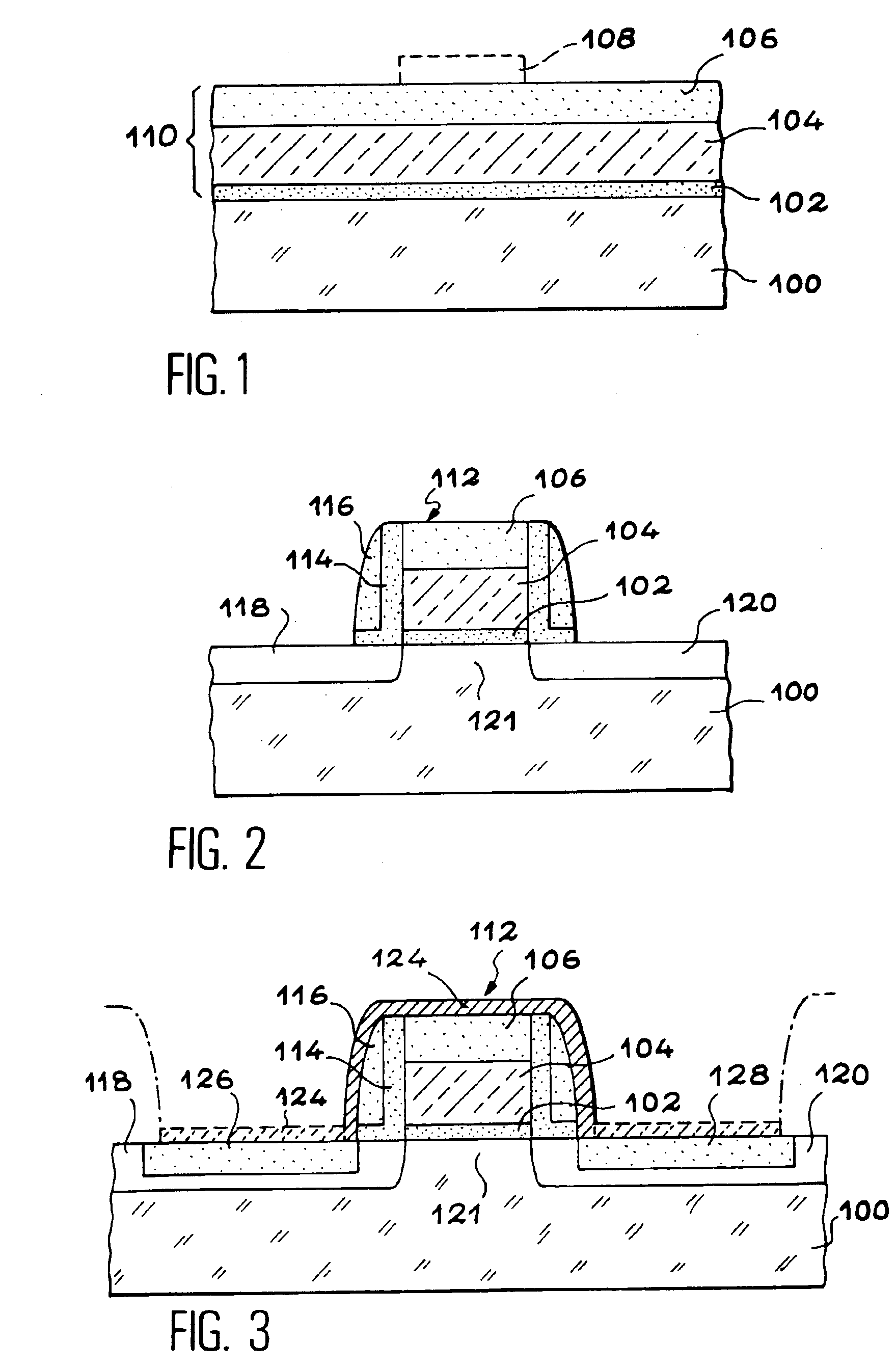 Method for making an electronic component with self-aligned drain and gate, in damascene architecture