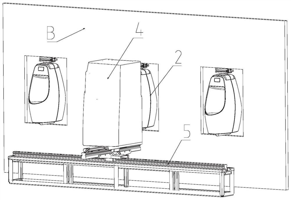 Automatic cleaning urinal system and working method