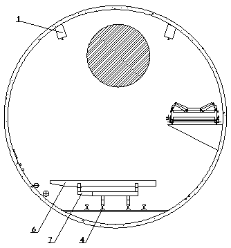 Trailer mounting method for TBM meeting platform