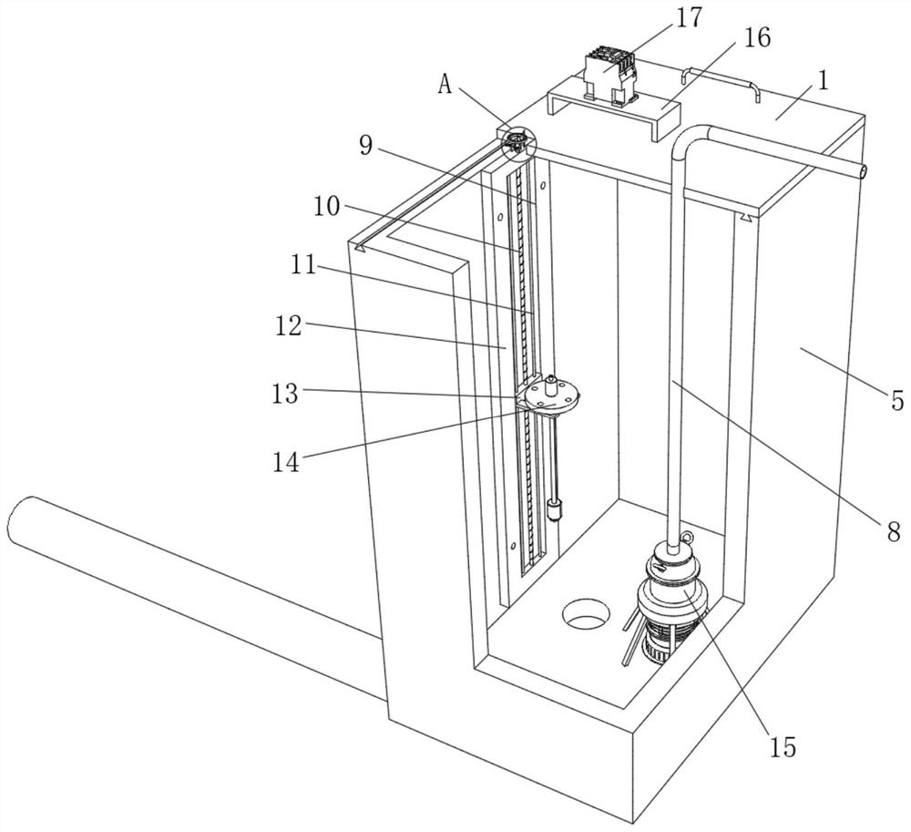 Automatic protection device for movable submersible pump