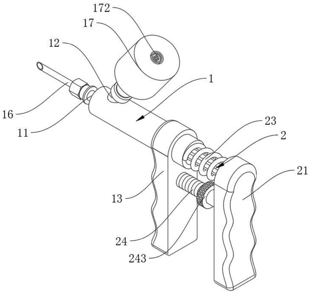 Veterinary injector with stirring function