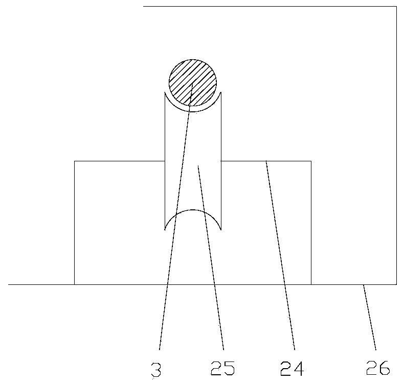 Bridge crack detection device based on cableway