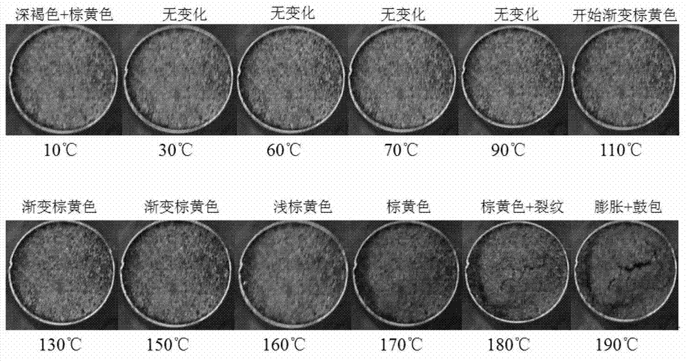 Method for testing performances of initiating explosive material changing with temperature