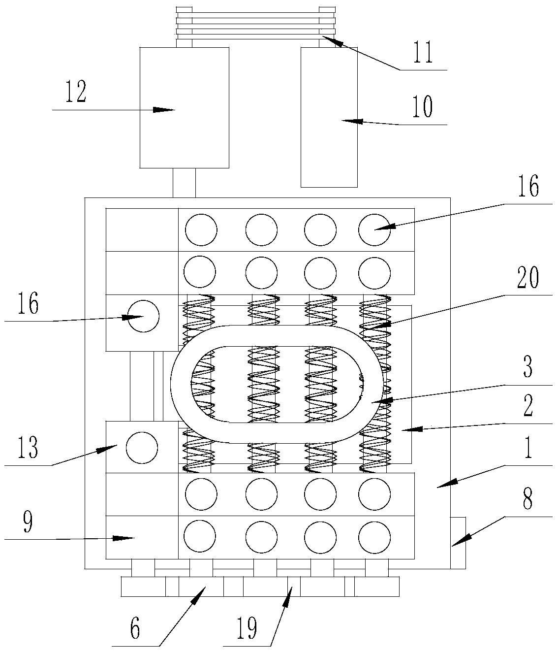 Grain grinding device