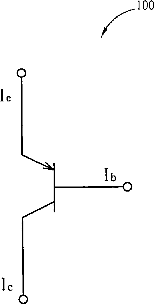 Electric current control device applying to transistor