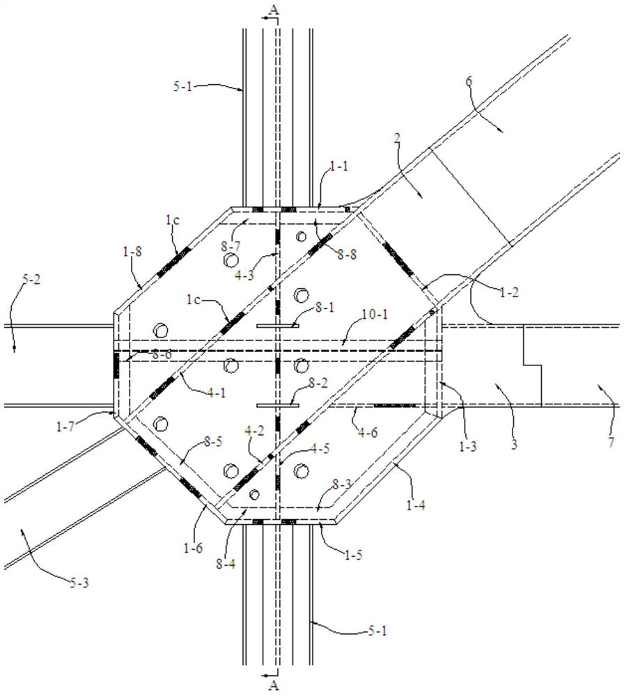 Drum-shaped combined steel box joint, arch frame joint structure and construction method thereof