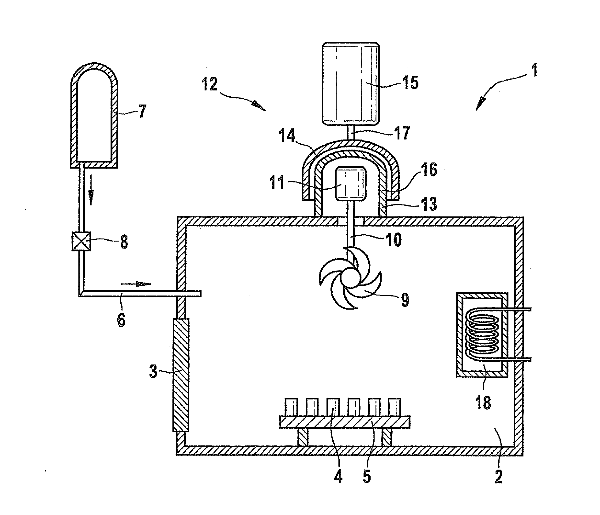 Quenching device and quenching method