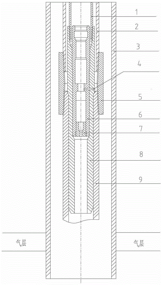 Concentric pipe heat tracing natural gas production method and special pipe string