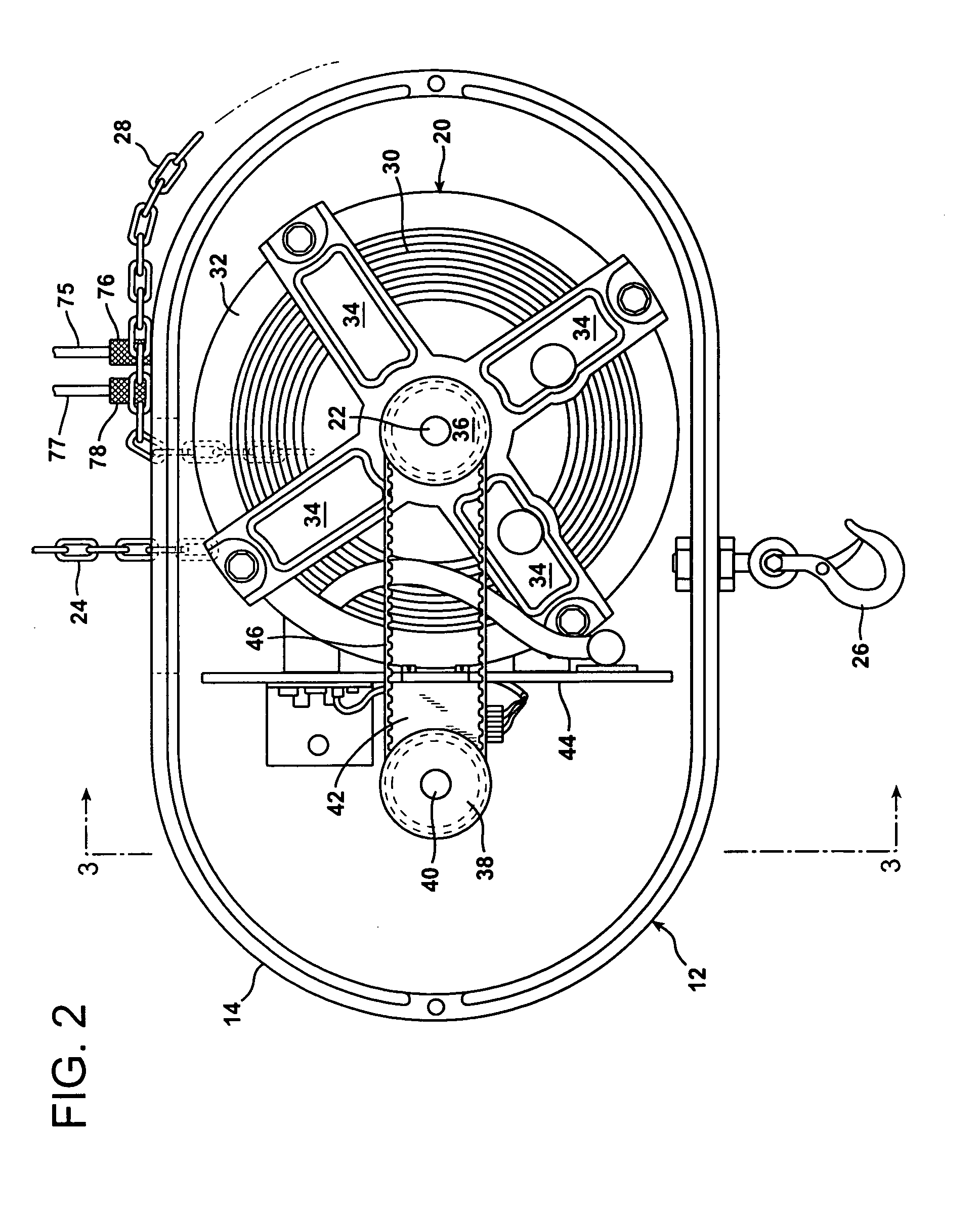 Chain motor drive control system