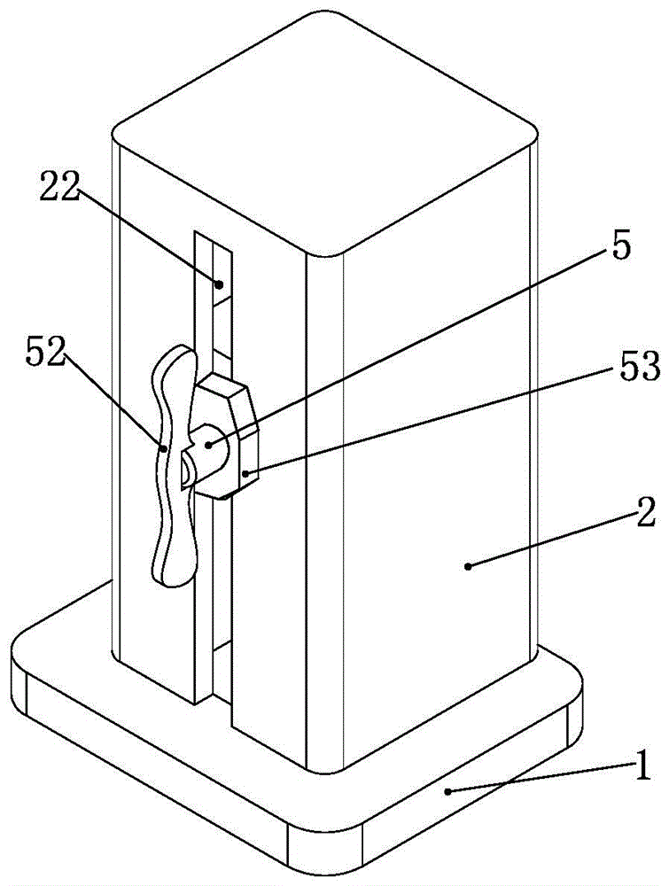 Clamping device and method for ensuring equal protruding lengths at both ends of a core bolt