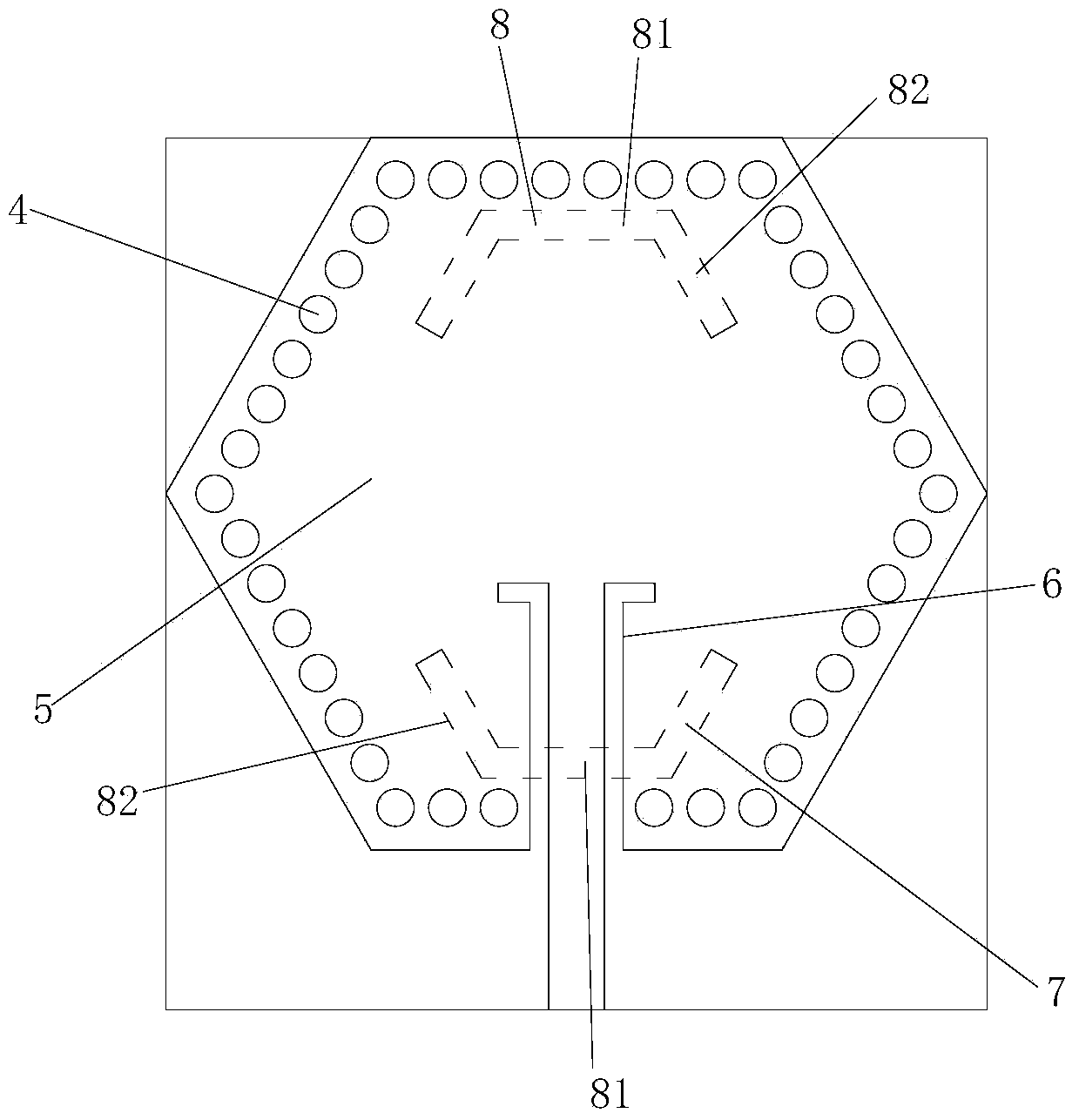 High-order-mode resonant slot antenna on basis of hexagonal substrate integrated waveguide