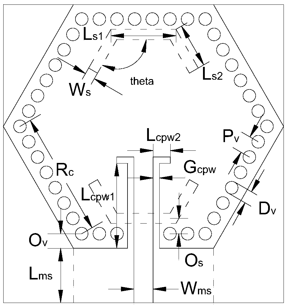 High-order-mode resonant slot antenna on basis of hexagonal substrate integrated waveguide