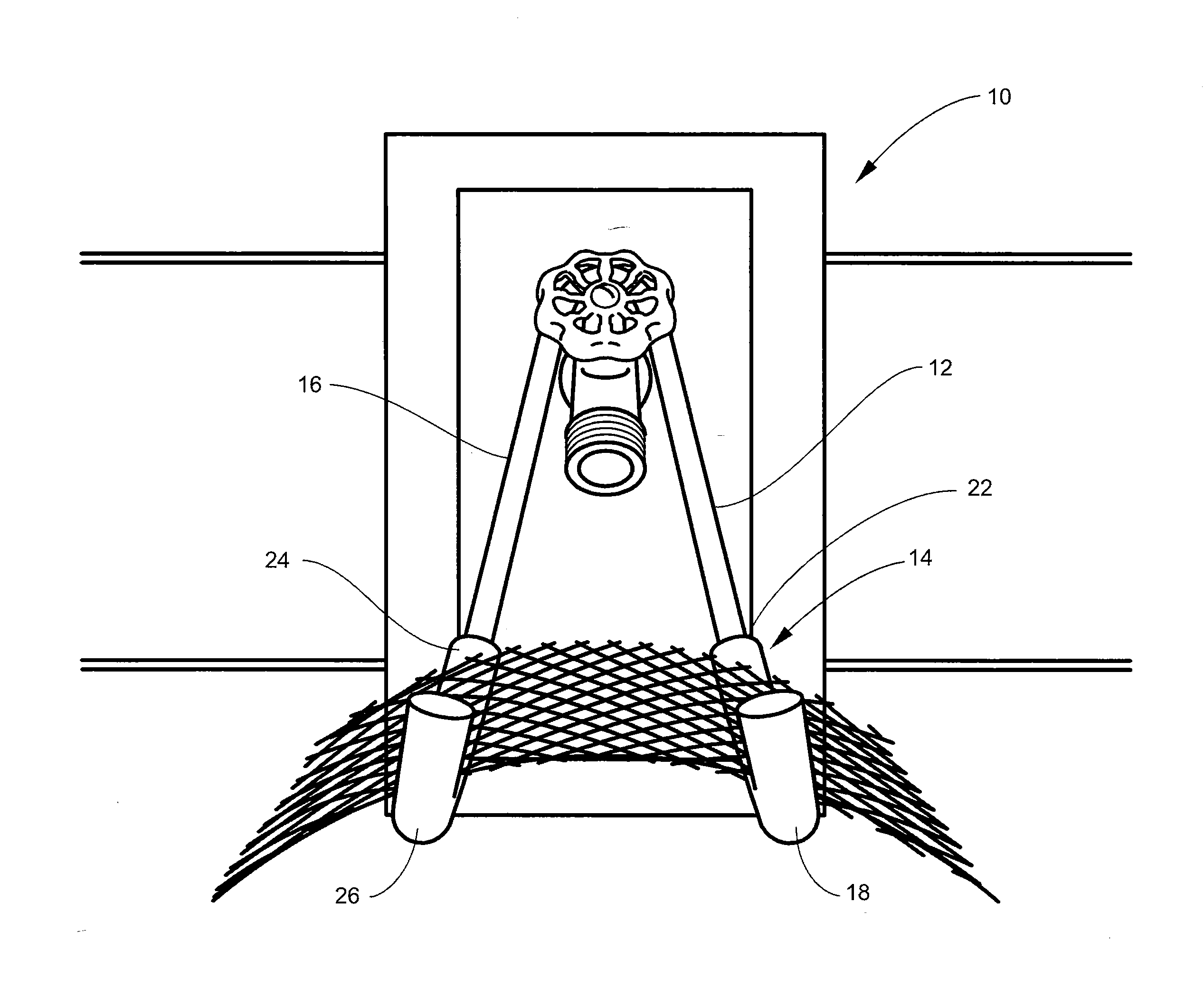 Garden hose holder