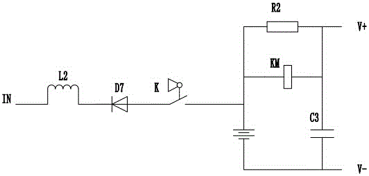 Direct current separate excitation motor control circuit