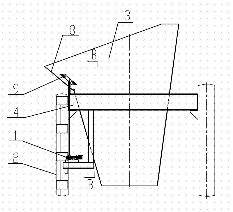Grate distributing hopper with automatic swiping device