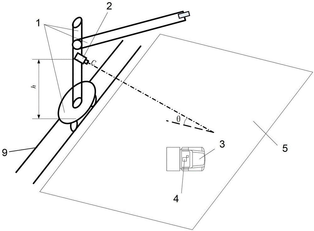 Mobile machinery vision anti-collision protection system for bulk yard and anti-collision method