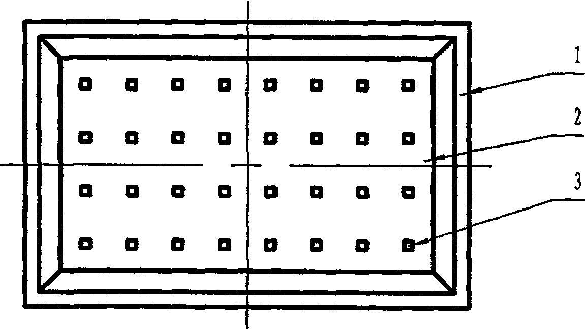 White light LED area lighting source module package method