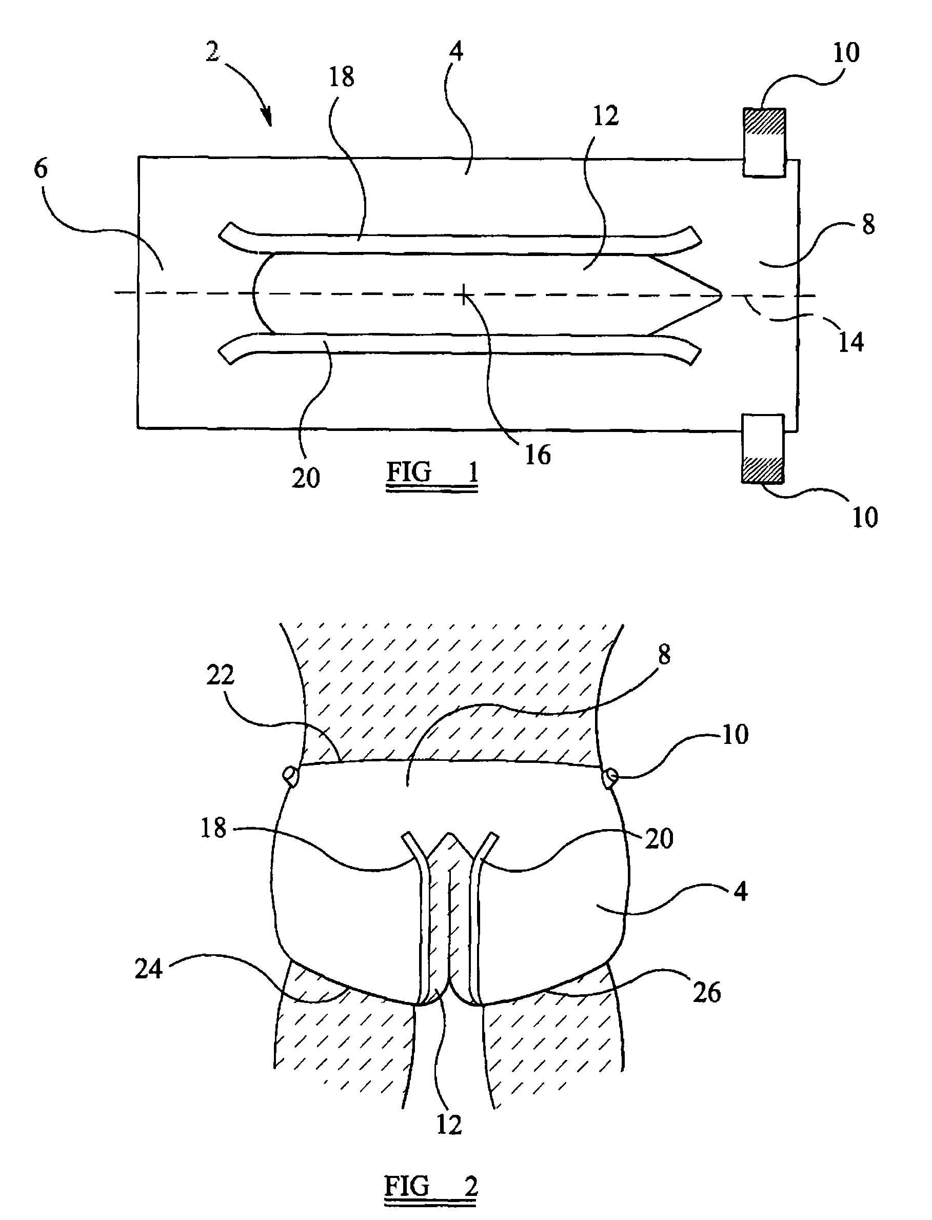 Disposable absorbent article with separate part