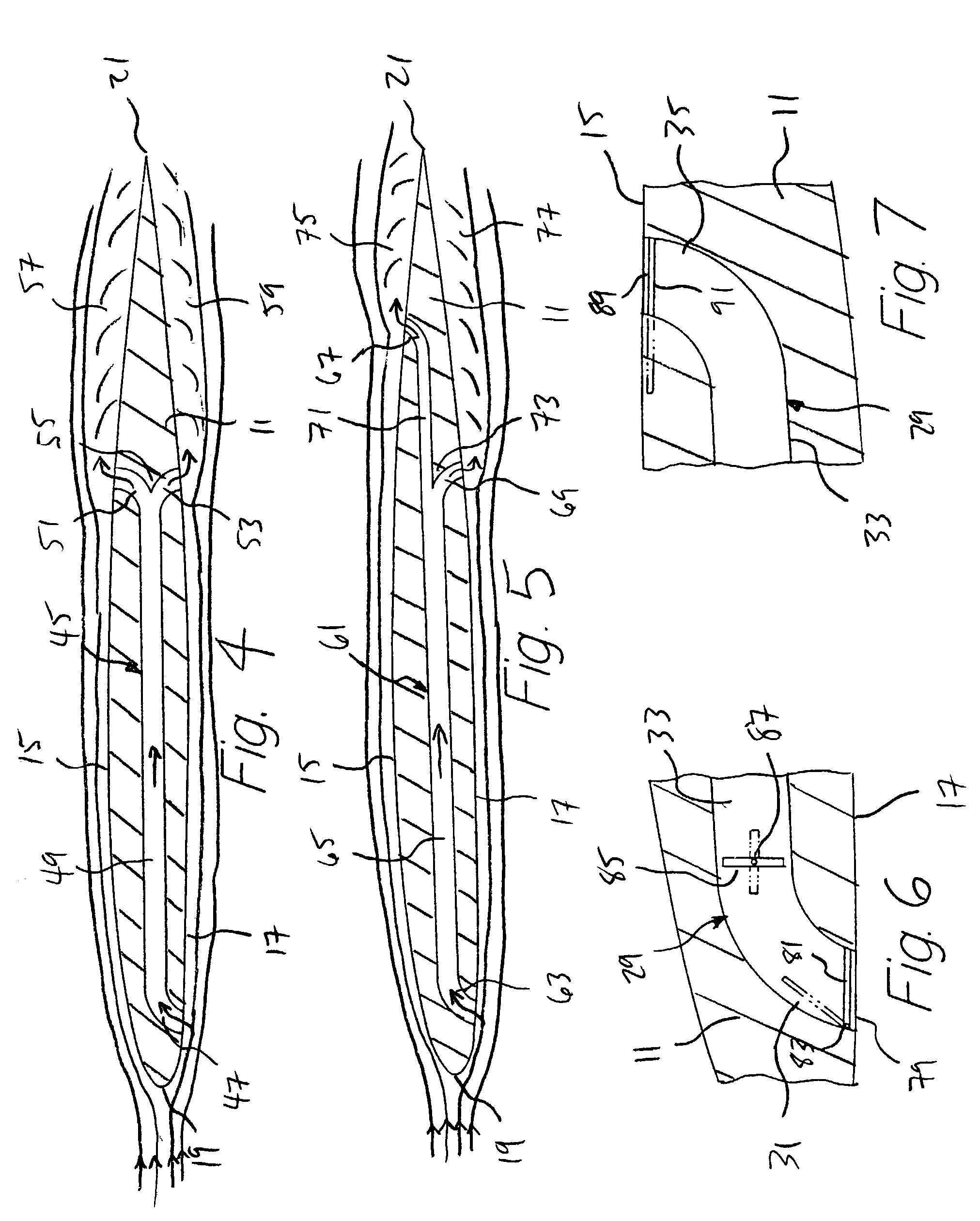 Passive jet spoiler for yaw control of an aircraft