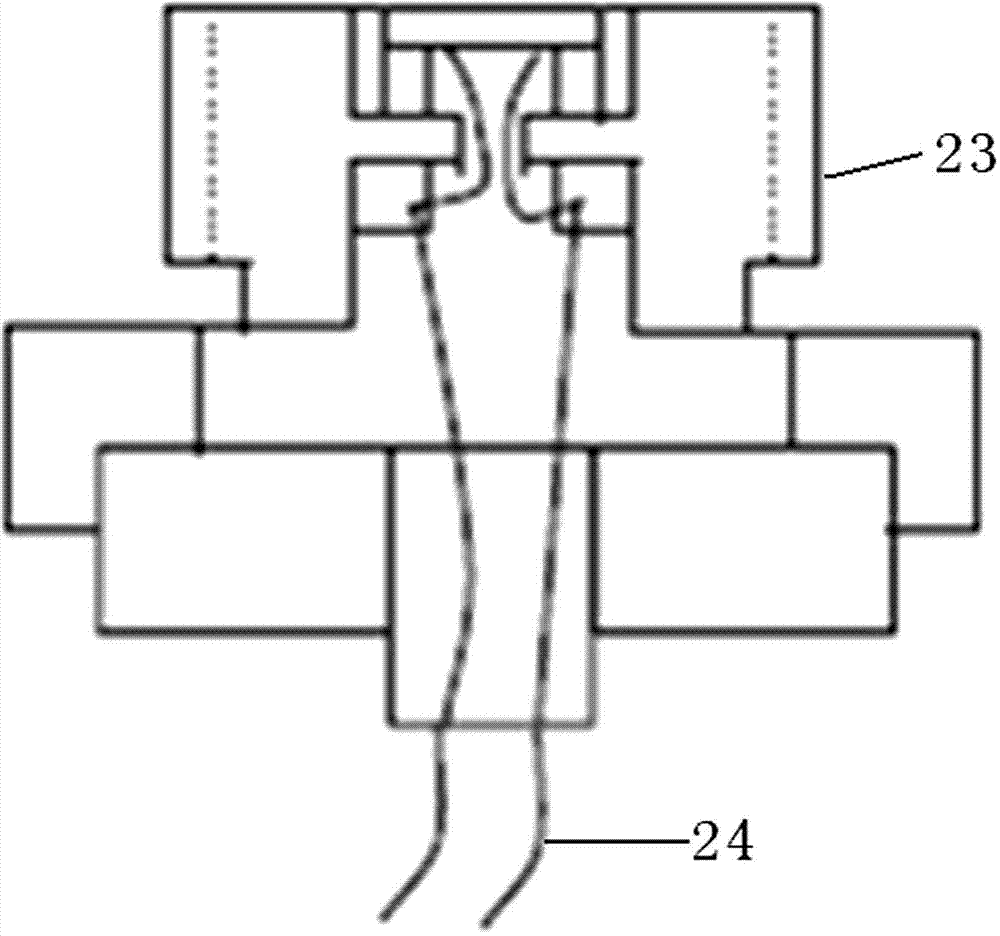 Anti-intensive-impact and high-voltage-resistant temperature pressure sensor combined device