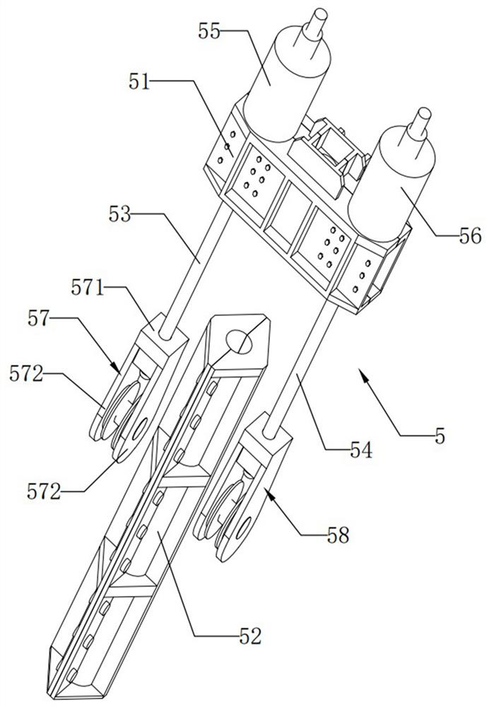 A beam-through double-cable structure and tensioning method