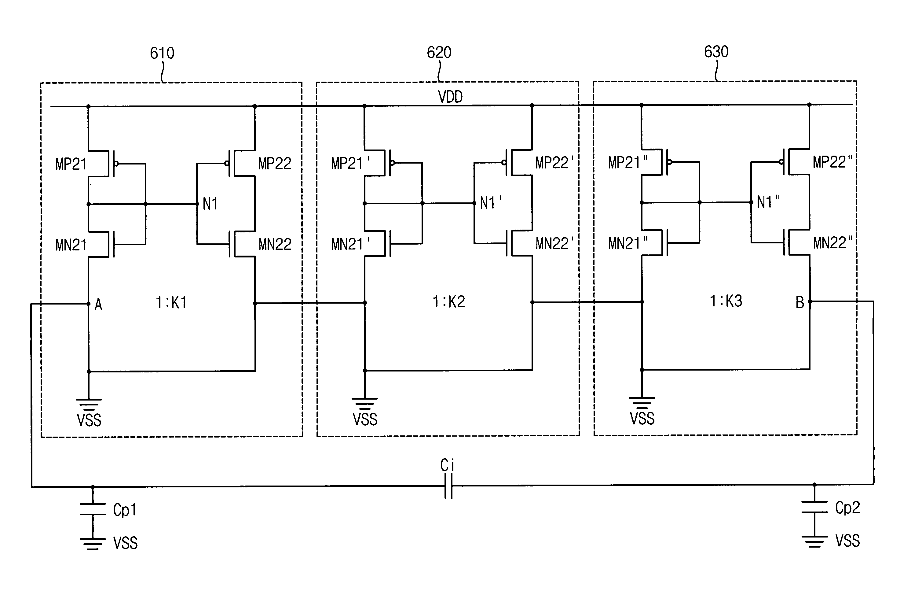 Capacitance multiplier with enhanced gain and low power consumption