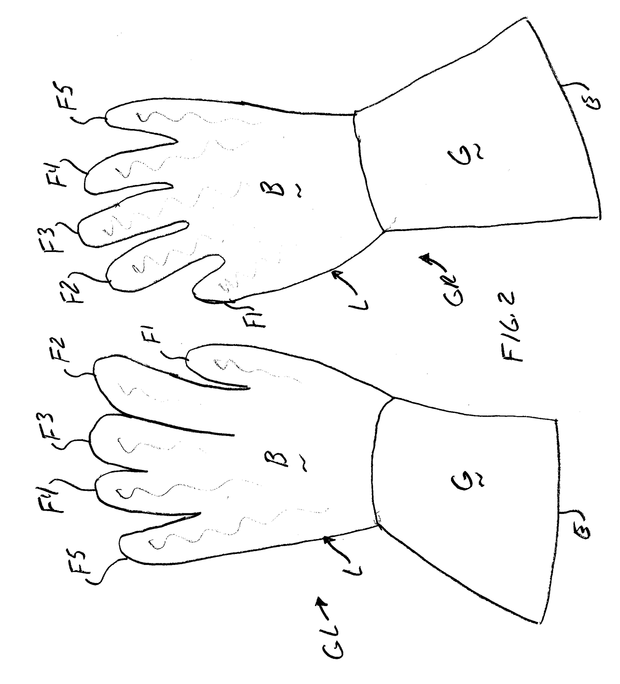 Scrub glove for cleaning various articles