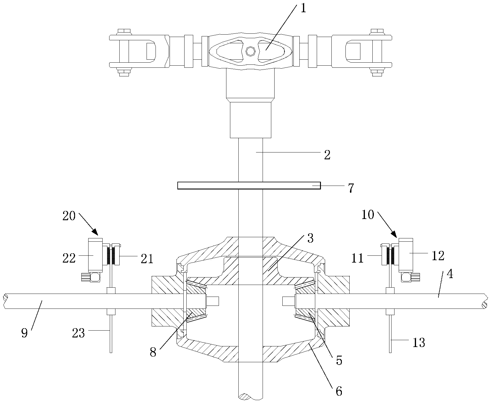 Brake device of unmanned aerial vehicle rotor wing