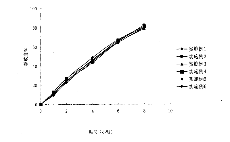 Isosorbide mononitrate controlled release tablet and preparation method thereof