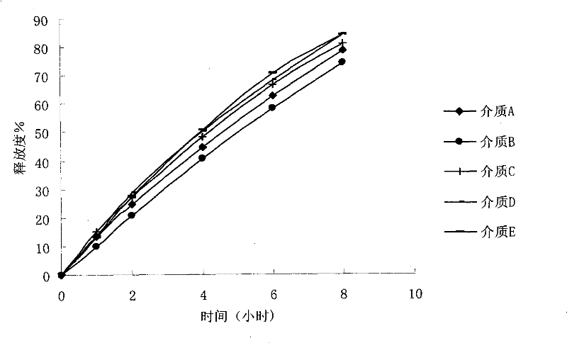 Isosorbide mononitrate controlled release tablet and preparation method thereof